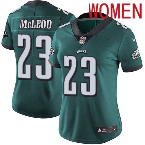 Women Philadelphia Eagles 23 Rodney McLeod Nike Midnight Green Vapor Limited NFL Jersey